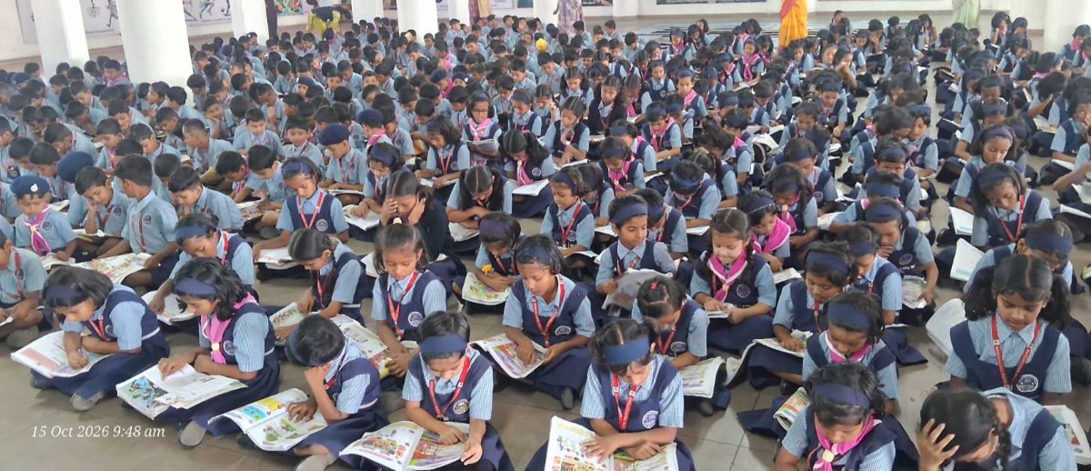 डॉ. ए. पी. जे. अब्दुल कलाम यांच्या जयंतीनिमित्त विद्या प्रतिष्ठान सुपे इंग्लिश मिडीयम स्कूलमध्ये 'वाचन प्रेरणा दिन' उत्साहात साजरा!